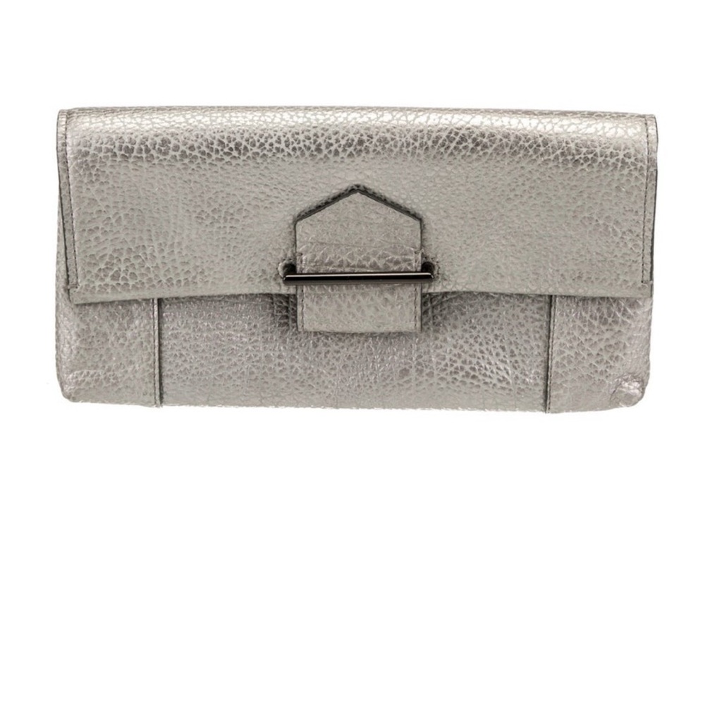 REED KRAKOFF metallic leather clutch